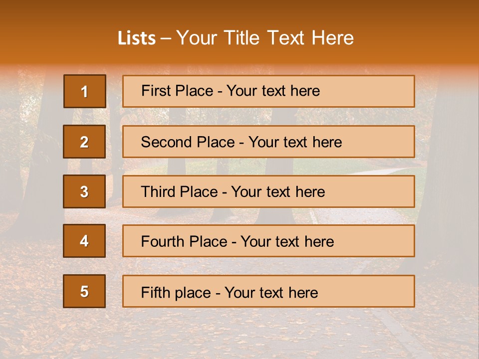 Choice Fork Mighty PowerPoint Template