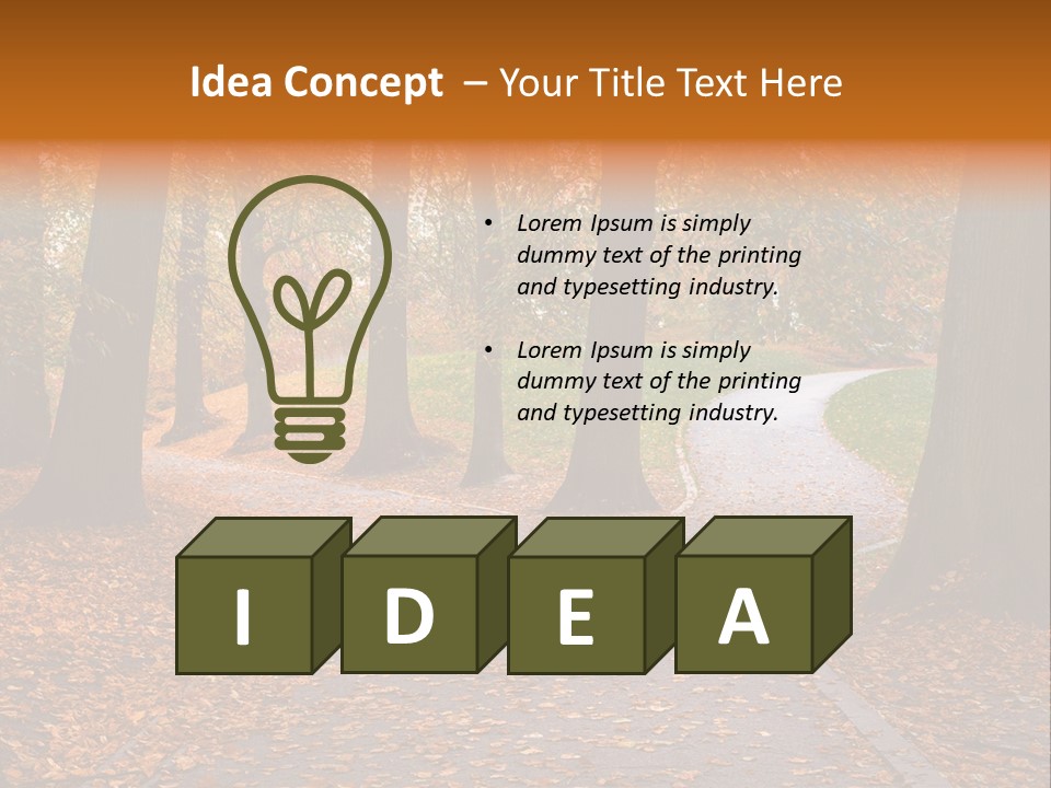 Choice Fork Mighty PowerPoint Template