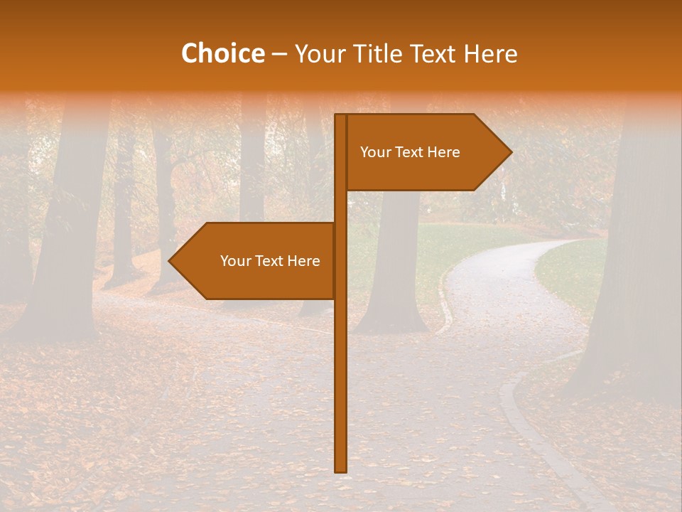 Choice Fork Mighty PowerPoint Template