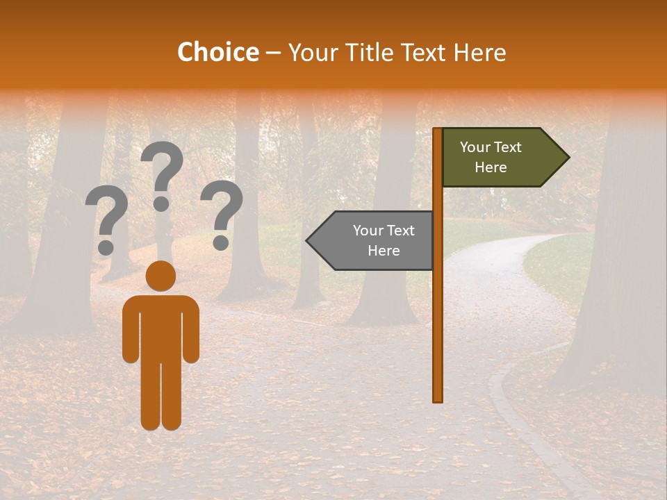 Choice Fork Mighty PowerPoint Template