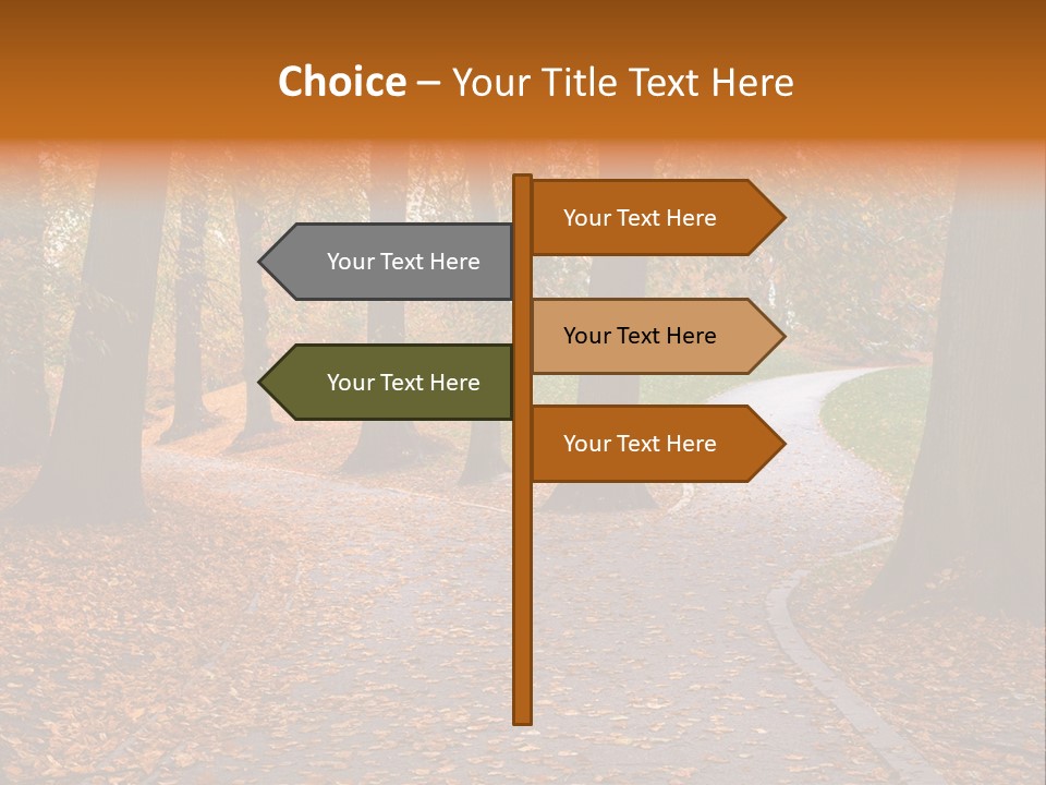 Choice Fork Mighty PowerPoint Template
