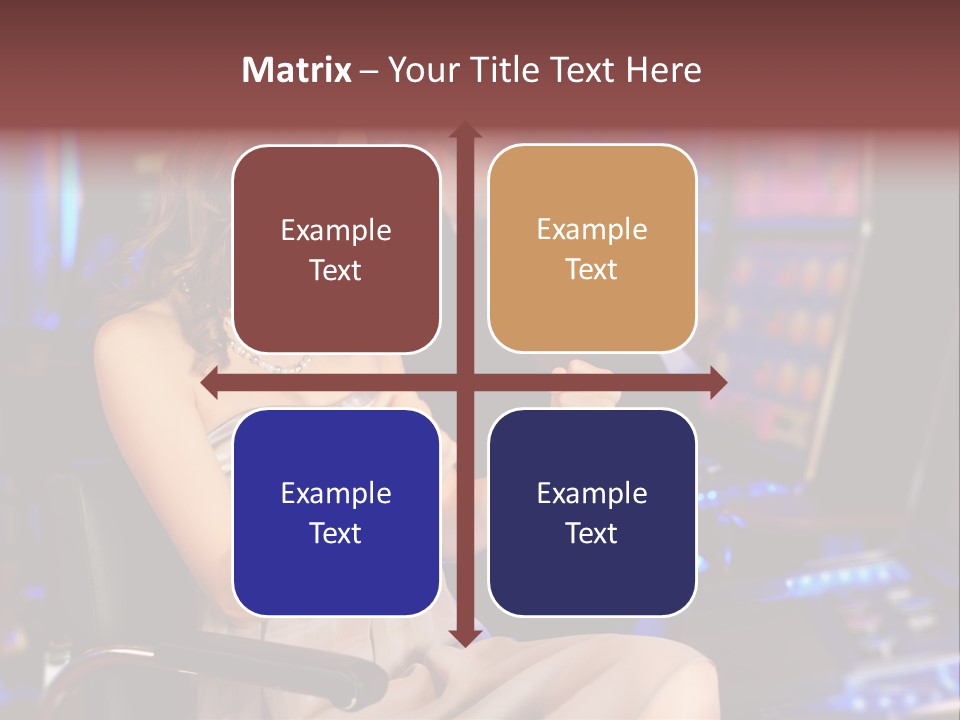 Club Women Suit PowerPoint Template