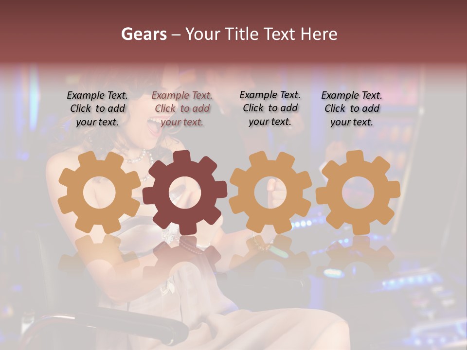 Club Women Suit PowerPoint Template