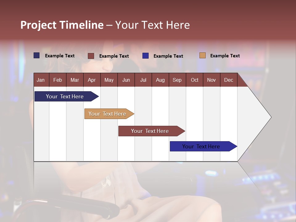 Club Women Suit PowerPoint Template