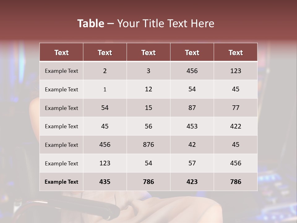 Club Women Suit PowerPoint Template