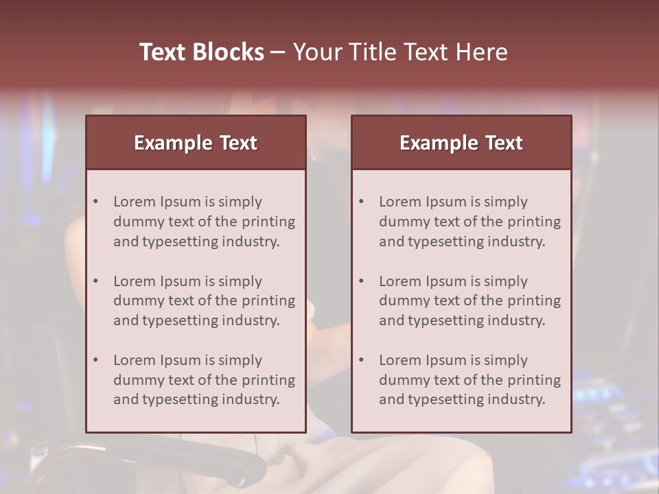 Club Women Suit PowerPoint Template