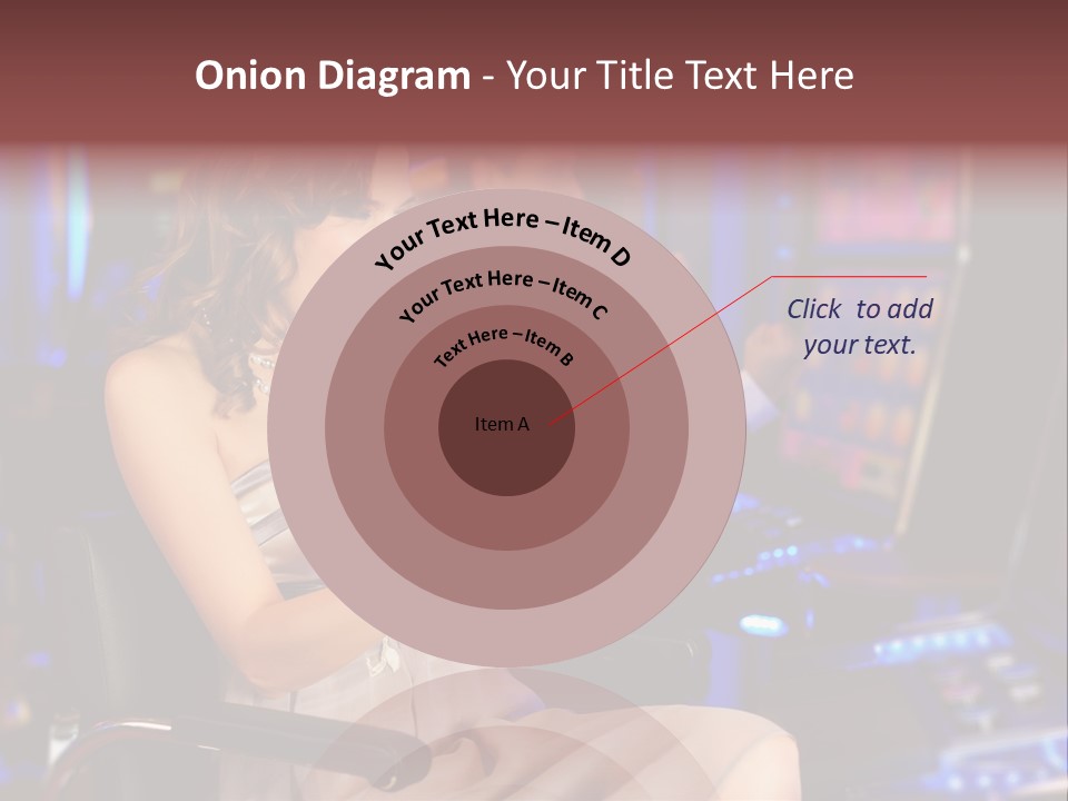 Club Women Suit PowerPoint Template