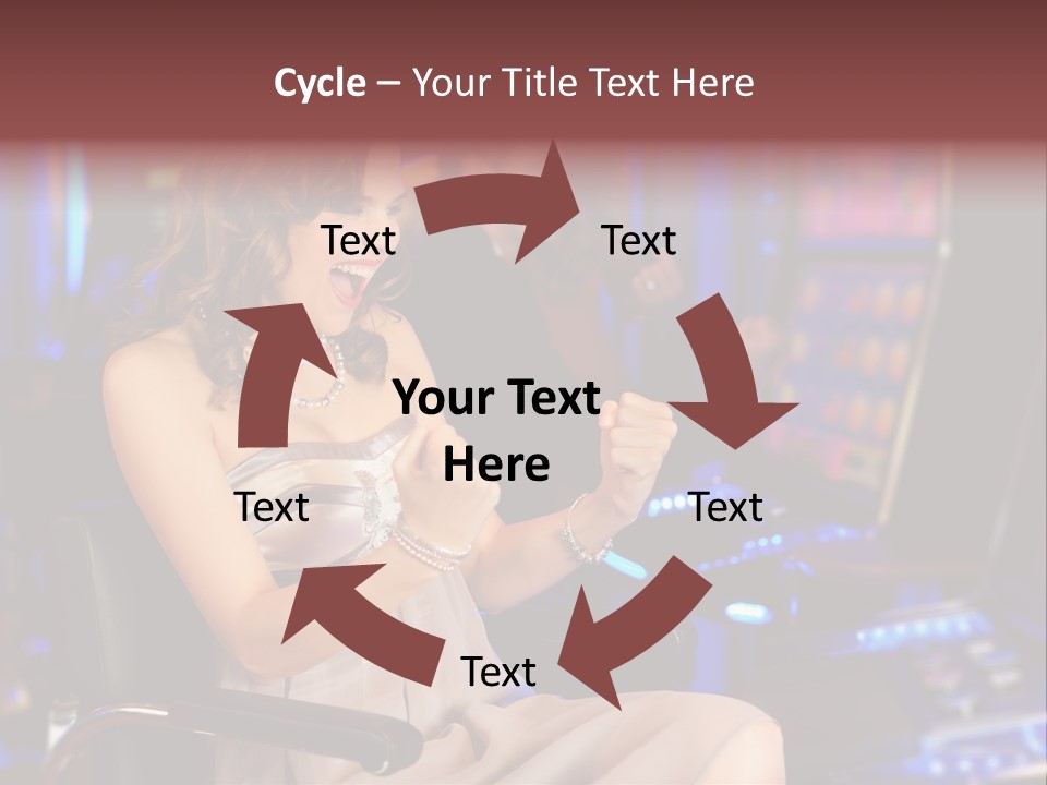 Club Women Suit PowerPoint Template