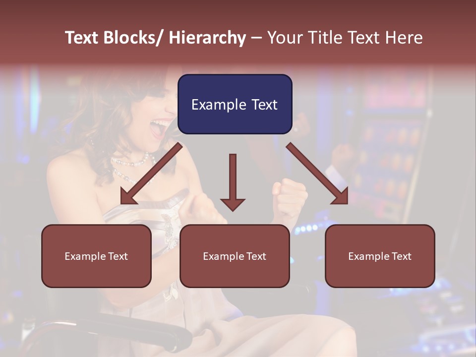 Club Women Suit PowerPoint Template