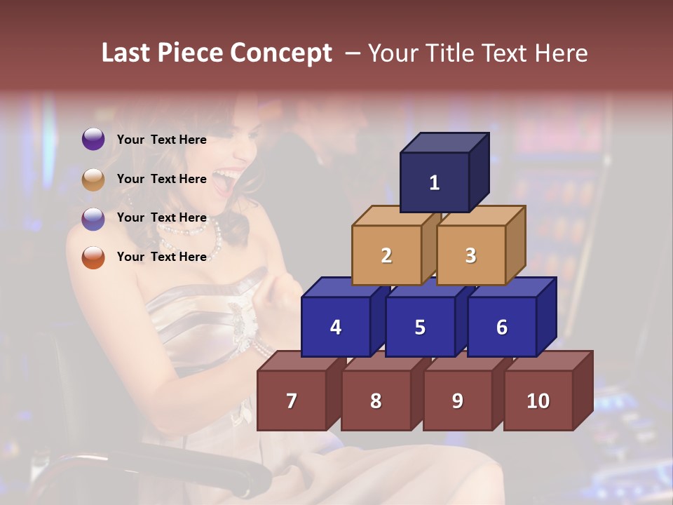 Club Women Suit PowerPoint Template