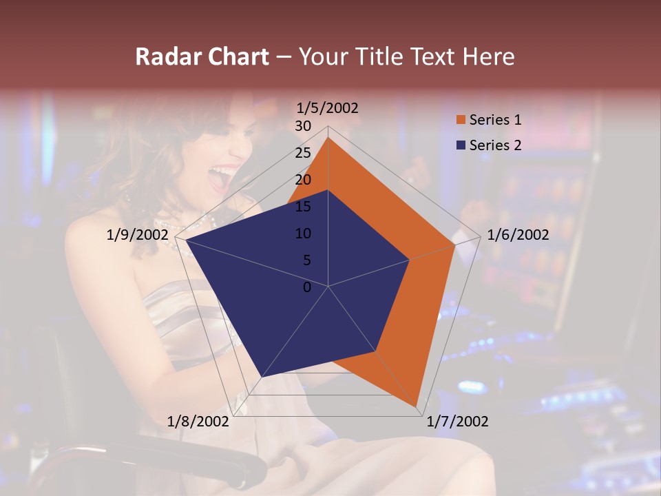 Club Women Suit PowerPoint Template
