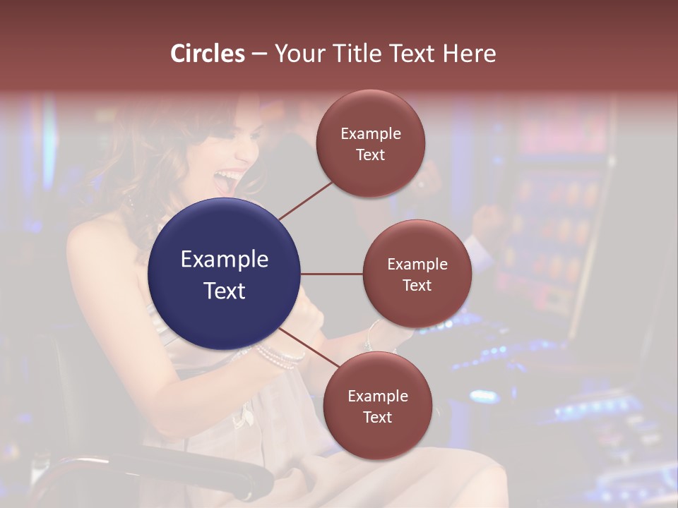 Club Women Suit PowerPoint Template