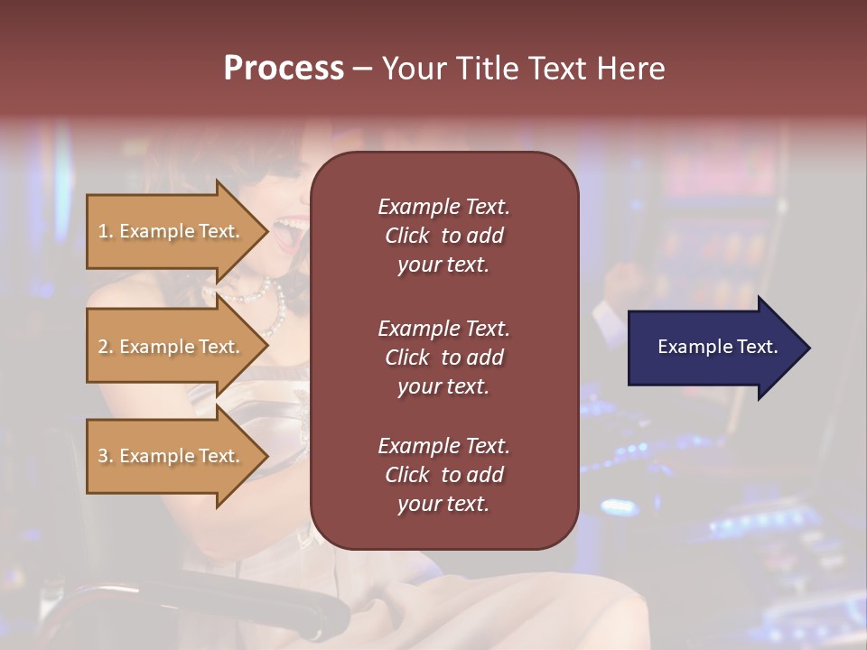 Club Women Suit PowerPoint Template