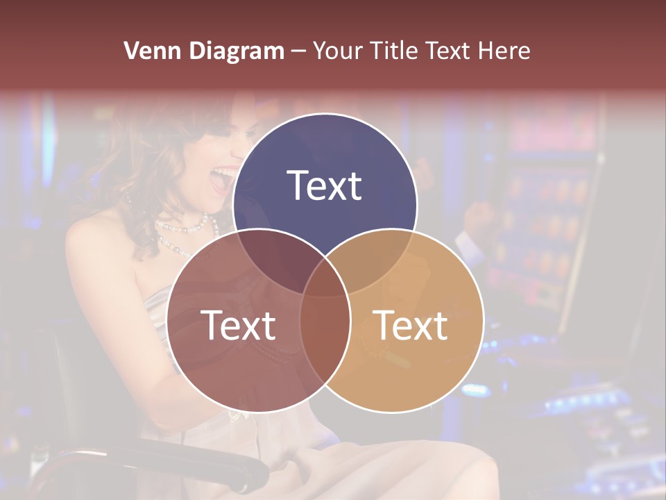 Club Women Suit PowerPoint Template