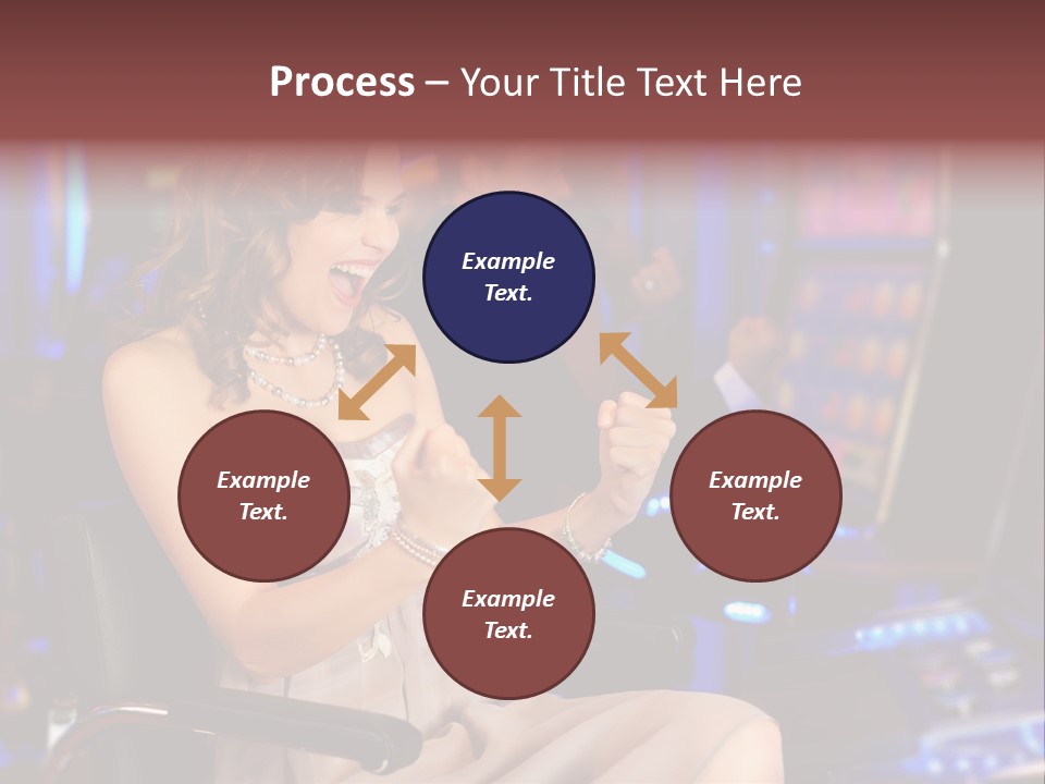 Club Women Suit PowerPoint Template