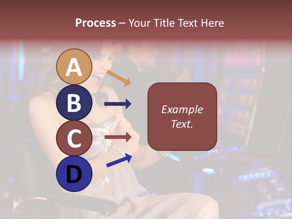 Club Women Suit PowerPoint Template