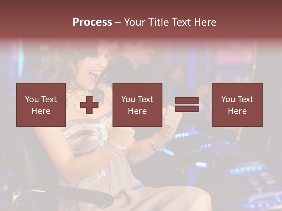 Club Women Suit PowerPoint Template