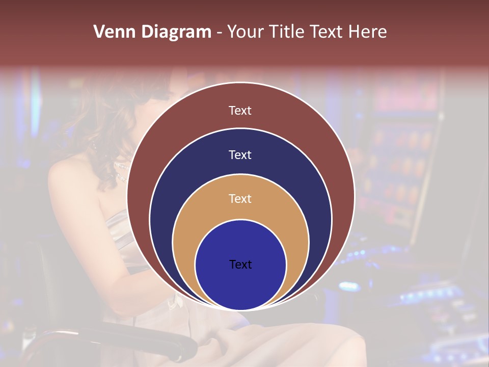 Club Women Suit PowerPoint Template