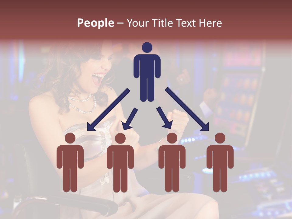 Club Women Suit PowerPoint Template