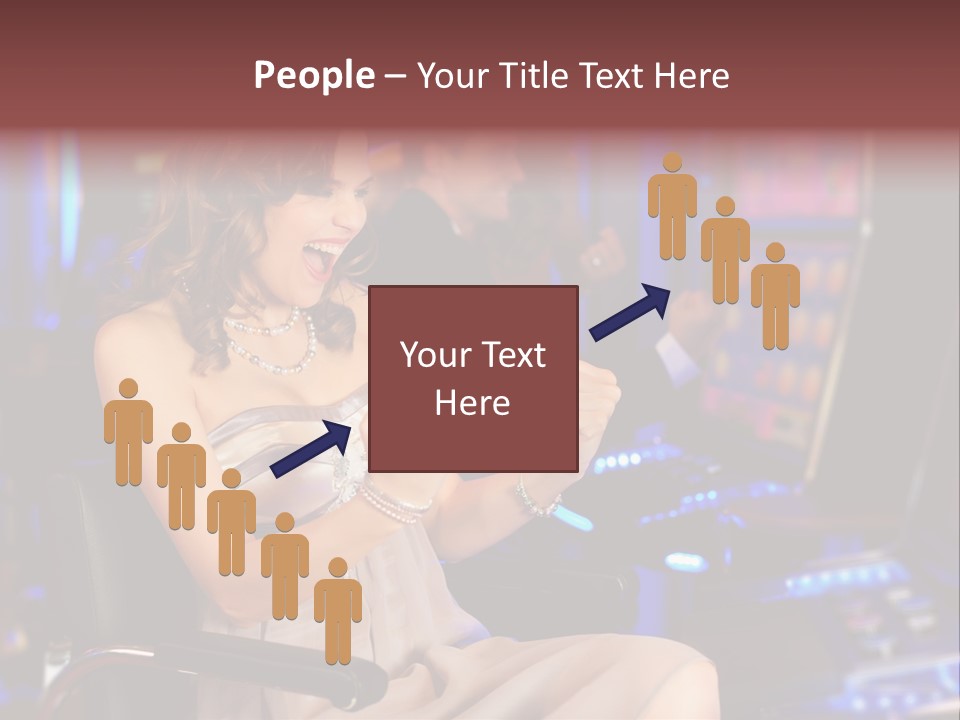 Club Women Suit PowerPoint Template