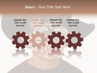 Silly Costume Western PowerPoint Template