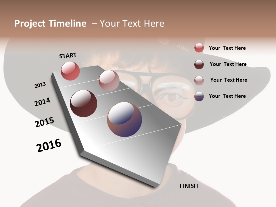 Silly Costume Western PowerPoint Template