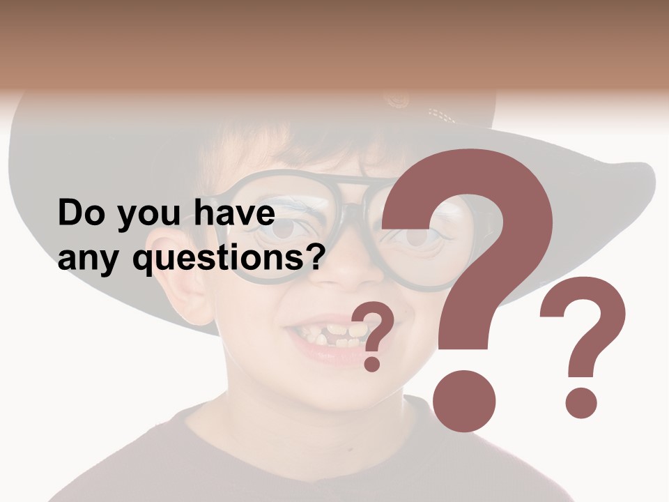 Silly Costume Western PowerPoint Template