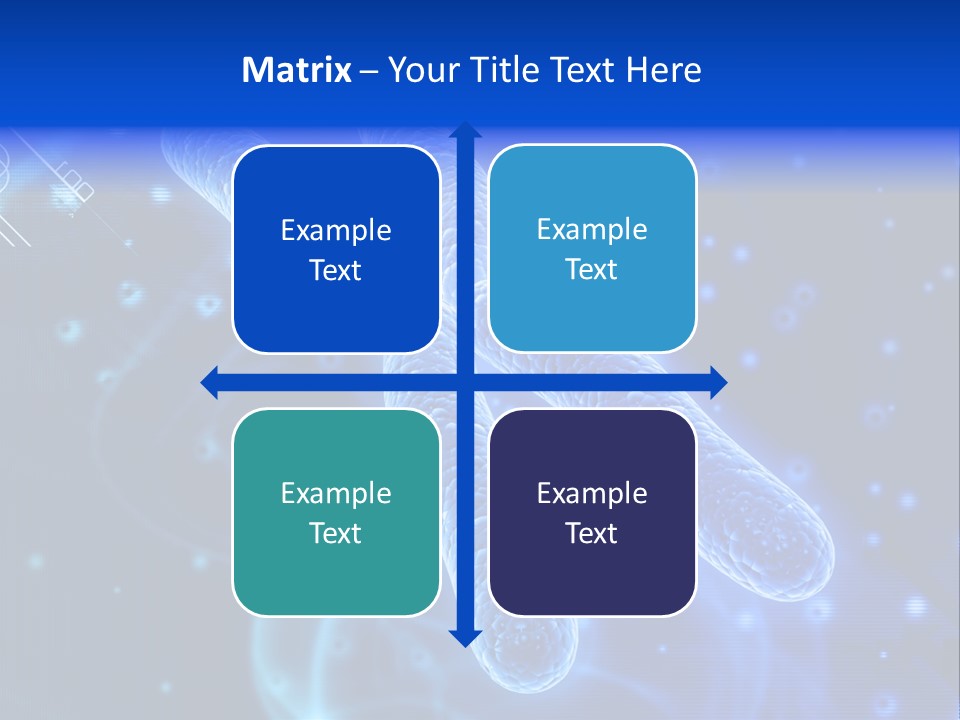 Science Female Microscope PowerPoint Template