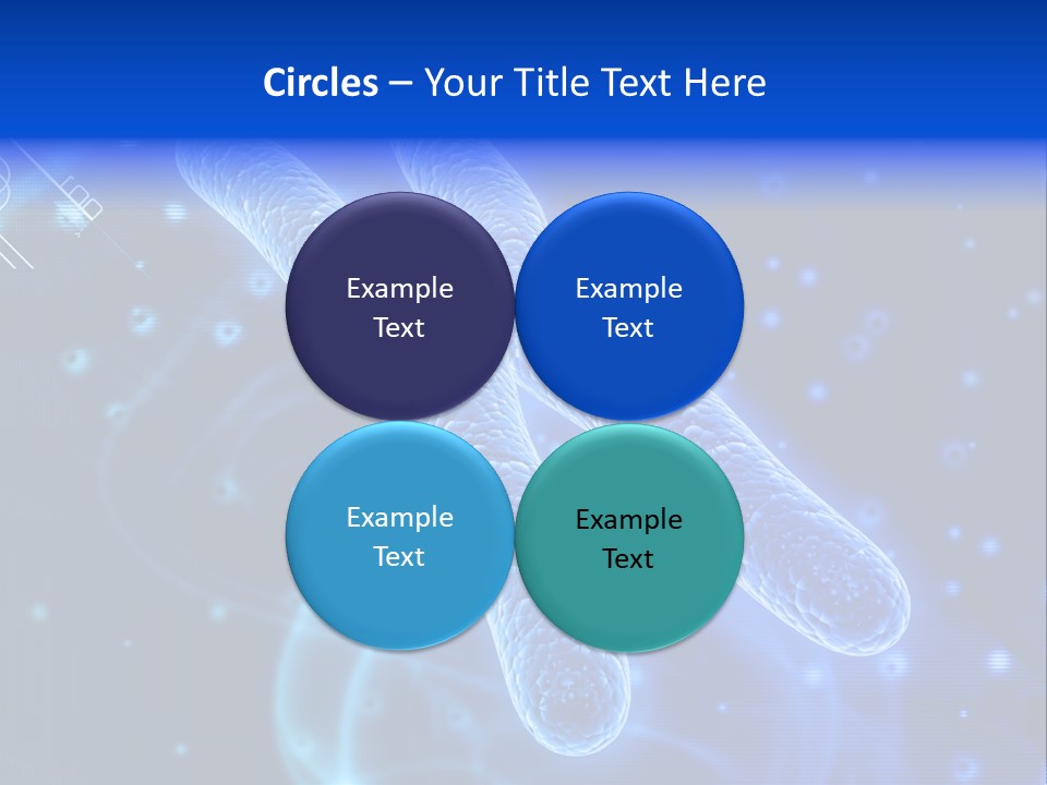 Science Female Microscope PowerPoint Template