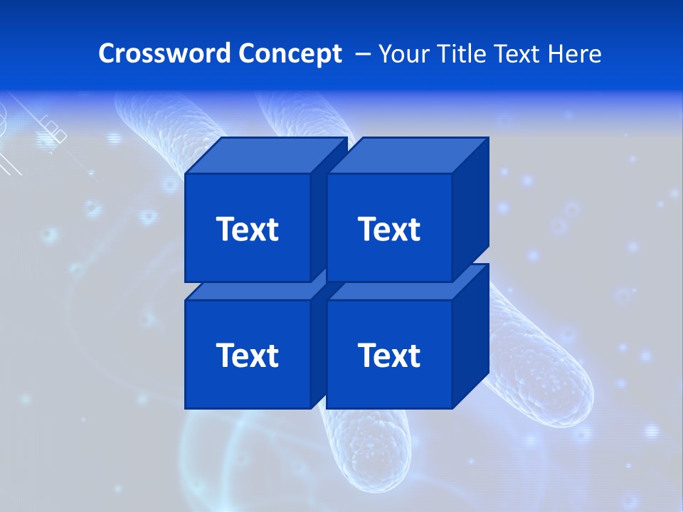 Science Female Microscope PowerPoint Template