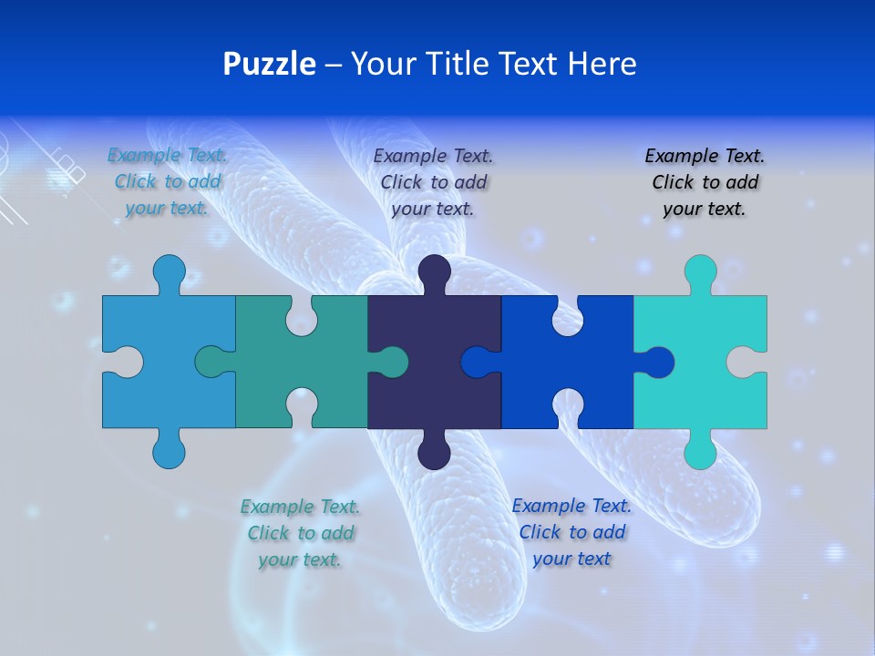 Science Female Microscope PowerPoint Template