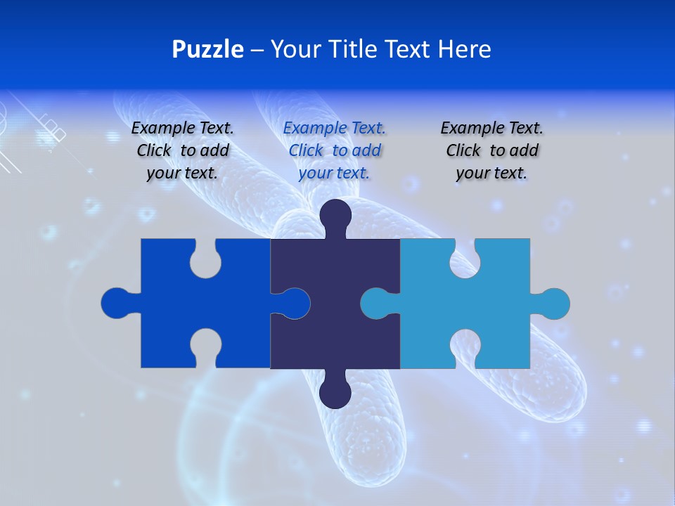 Science Female Microscope PowerPoint Template