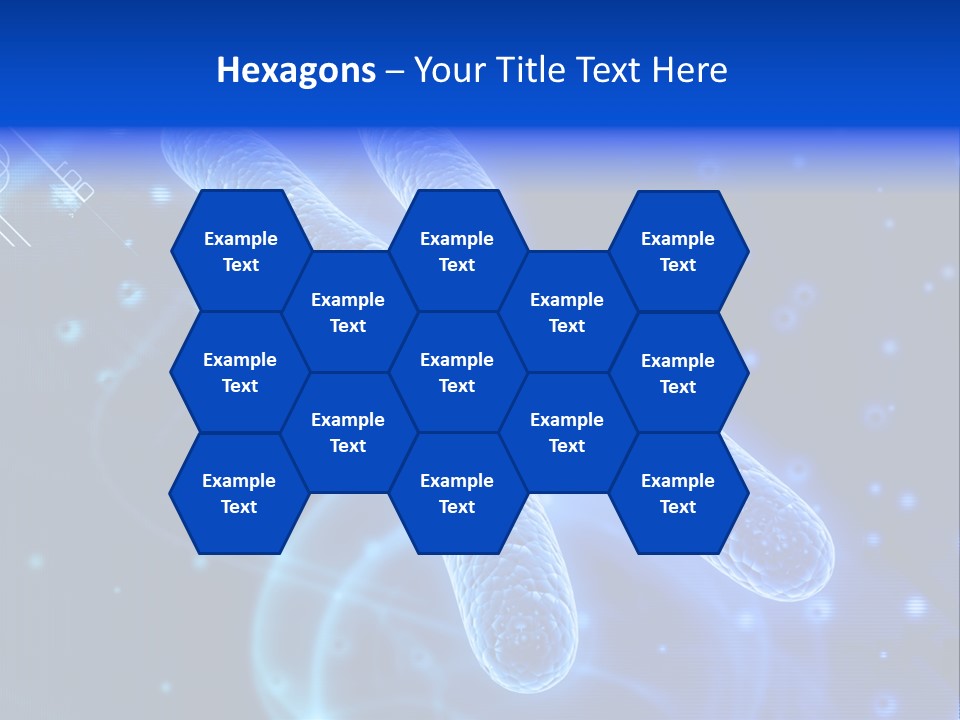 Science Female Microscope PowerPoint Template