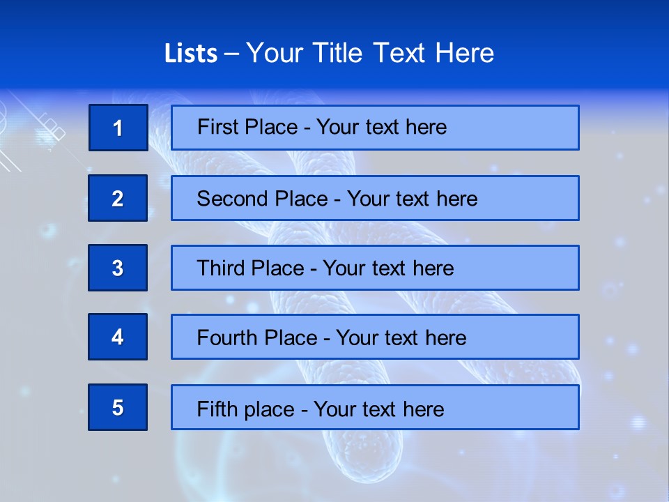 Science Female Microscope PowerPoint Template