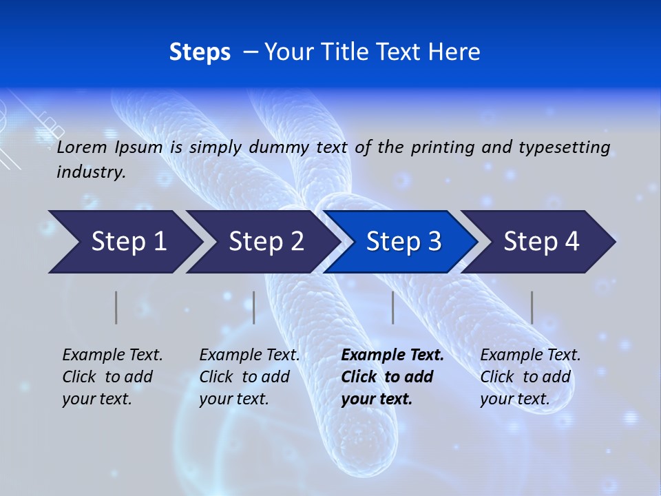 Science Female Microscope PowerPoint Template