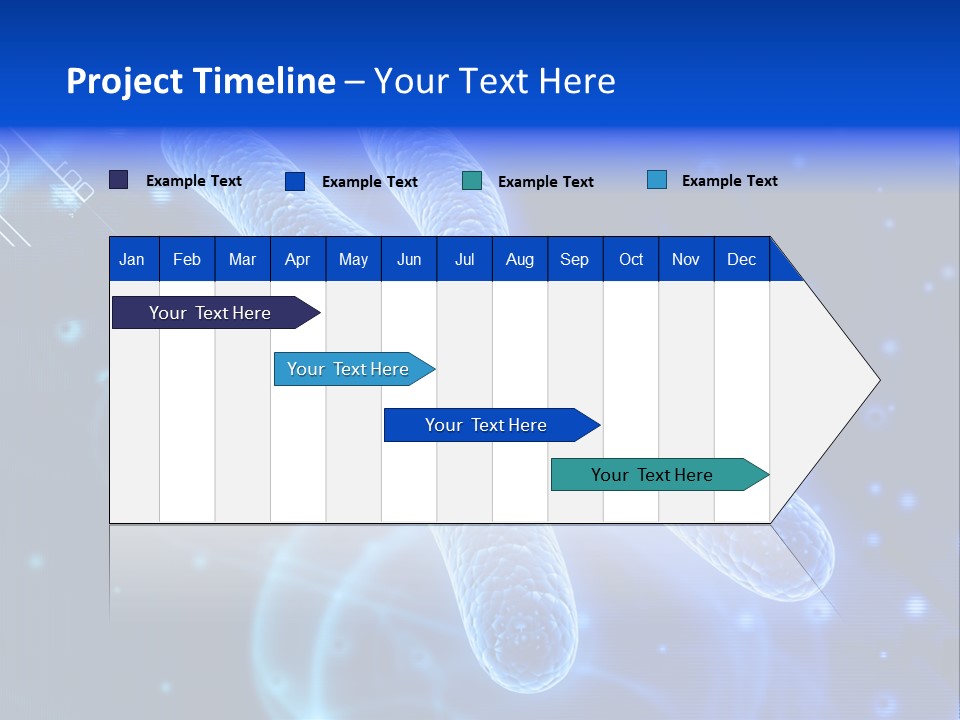 Science Female Microscope PowerPoint Template