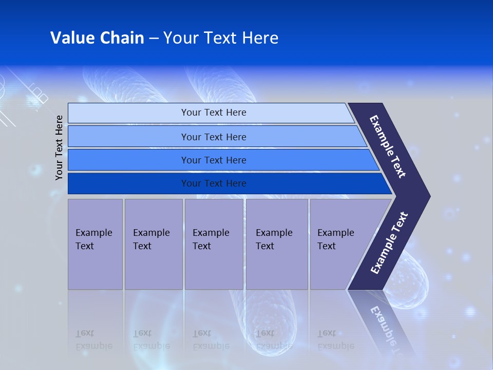 Science Female Microscope PowerPoint Template
