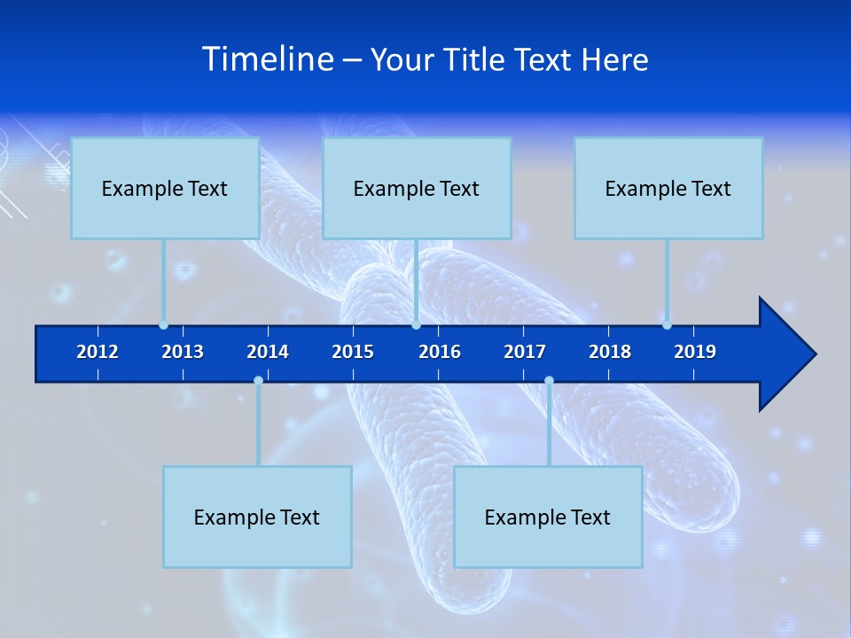 Science Female Microscope PowerPoint Template