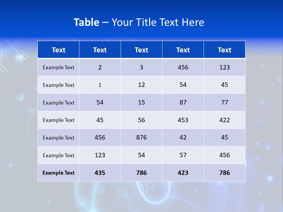 Science Female Microscope PowerPoint Template