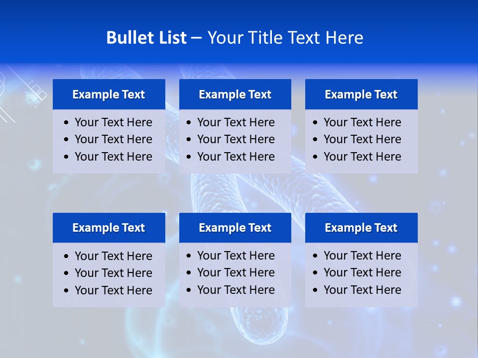 Science Female Microscope PowerPoint Template
