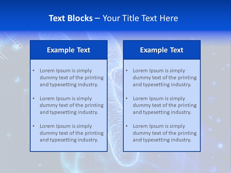 Science Female Microscope PowerPoint Template