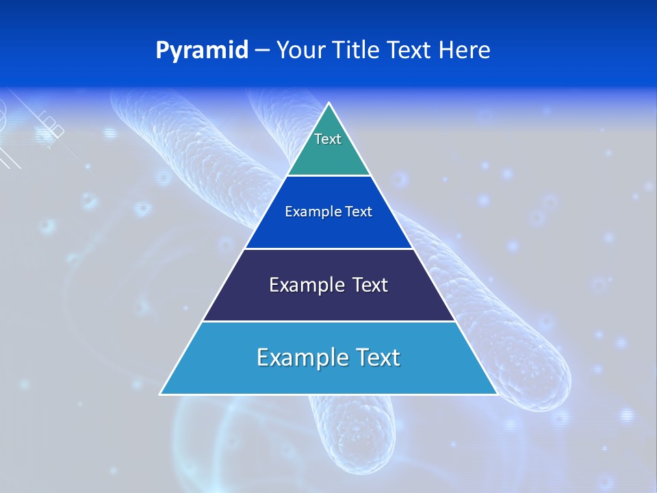 Science Female Microscope PowerPoint Template