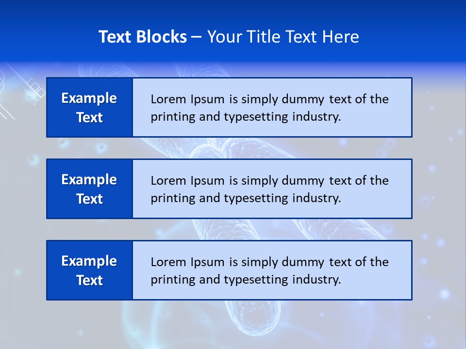 Science Female Microscope PowerPoint Template
