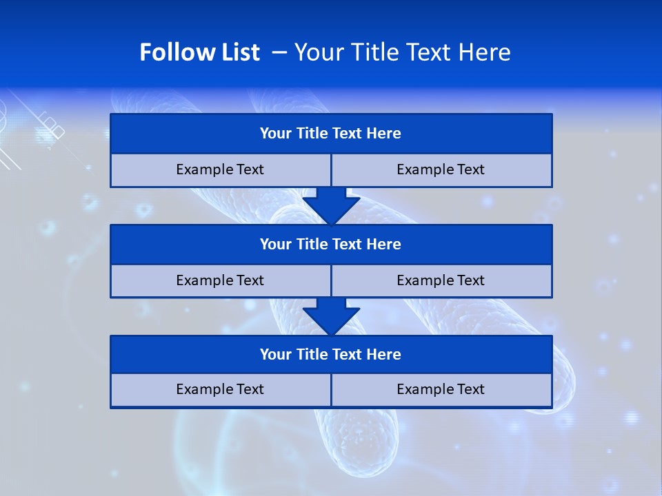 Science Female Microscope PowerPoint Template