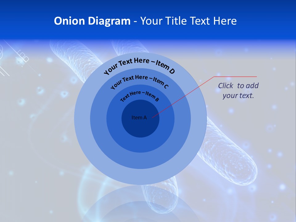 Science Female Microscope PowerPoint Template