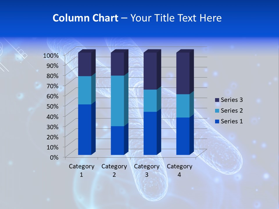 Science Female Microscope PowerPoint Template