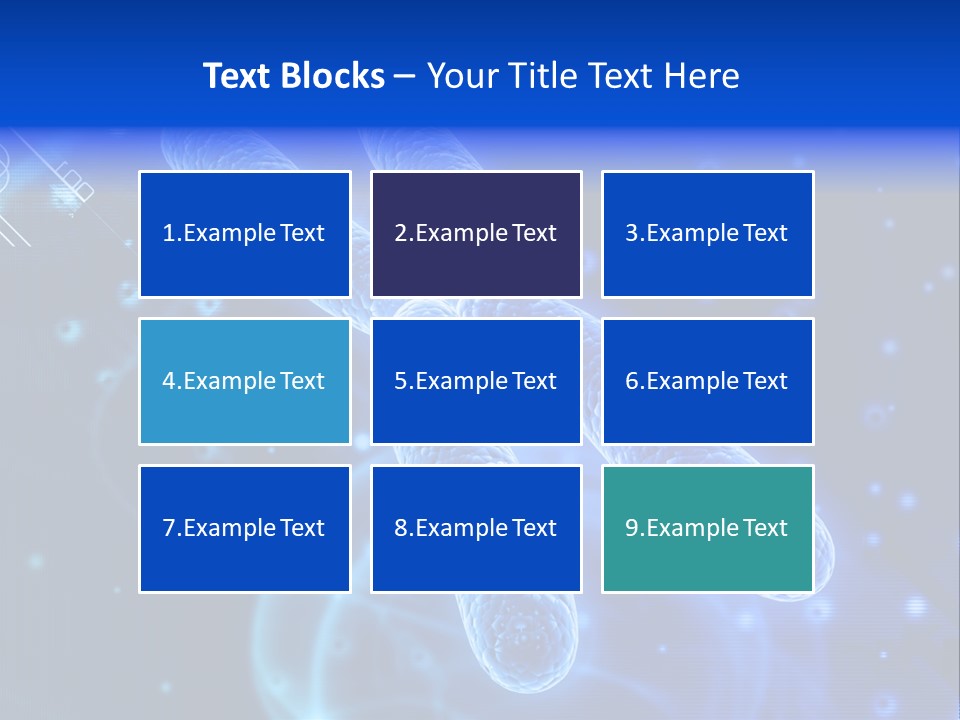 Science Female Microscope PowerPoint Template