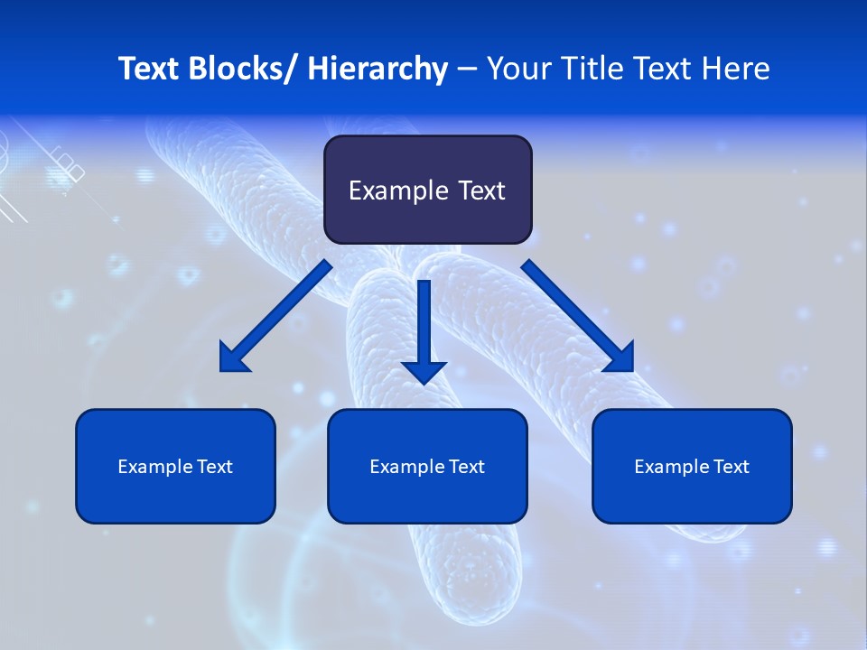 Science Female Microscope PowerPoint Template