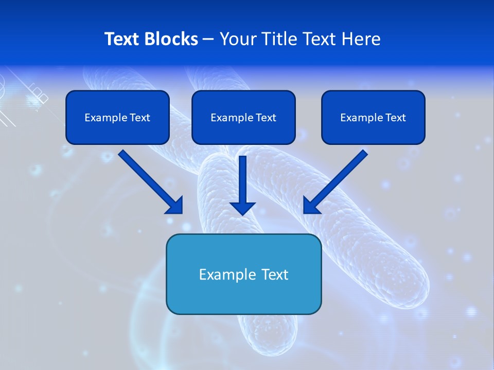 Science Female Microscope PowerPoint Template