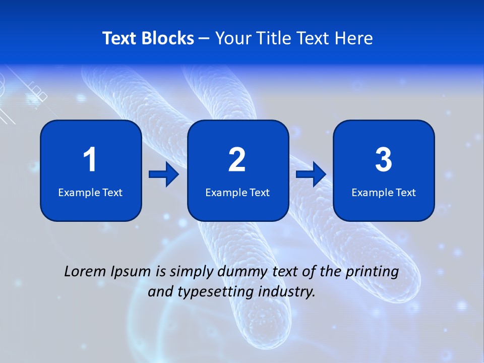 Science Female Microscope PowerPoint Template
